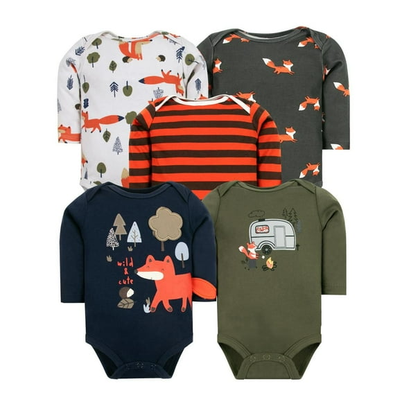 set 5 bodys algodon  6 a 9 meses