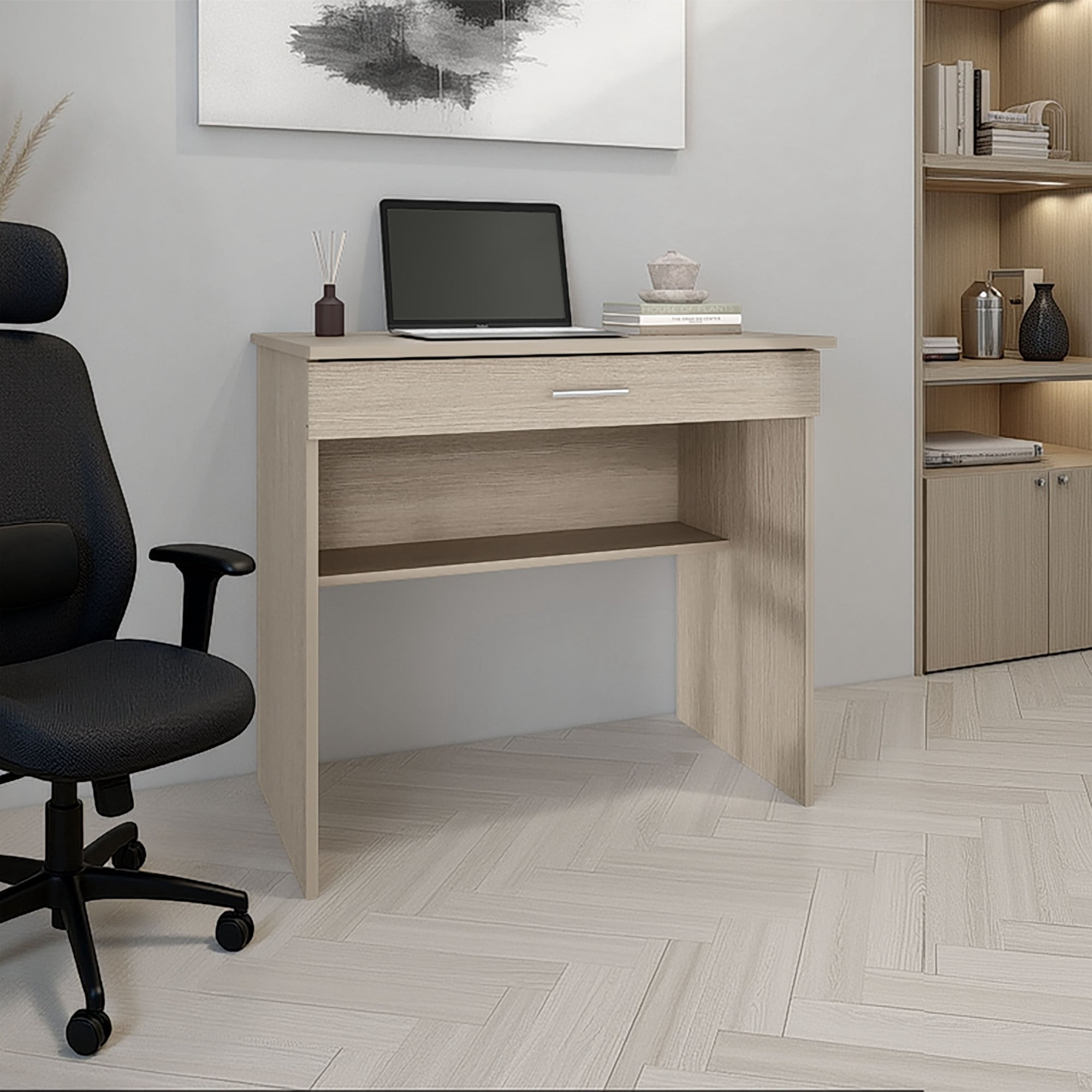 Tuhome - Escritorio Recto 1 Cajón Office 73x80x49,8 Cm Cartagena