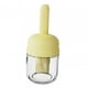 thumbnail image 3 of Botella De Vidrio De Aceite De Oliva De Cocina Con Cepillo De Silicona Para Cocinar, Freír, Hornear, Amarillo, 280 Ml, 3 of 3