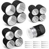 Xinqihang - Rodillos Térmicos Para Cacampanao, Rodillos Jumbo Para Cacampanao, Rizadores Con Clips, Rodillos Grandes Para Cacampanao Set Con 63Mm 48Mm 36Mm.Rodillos Térmicos Autoagarre Para Cacampanao Largo, Tiro