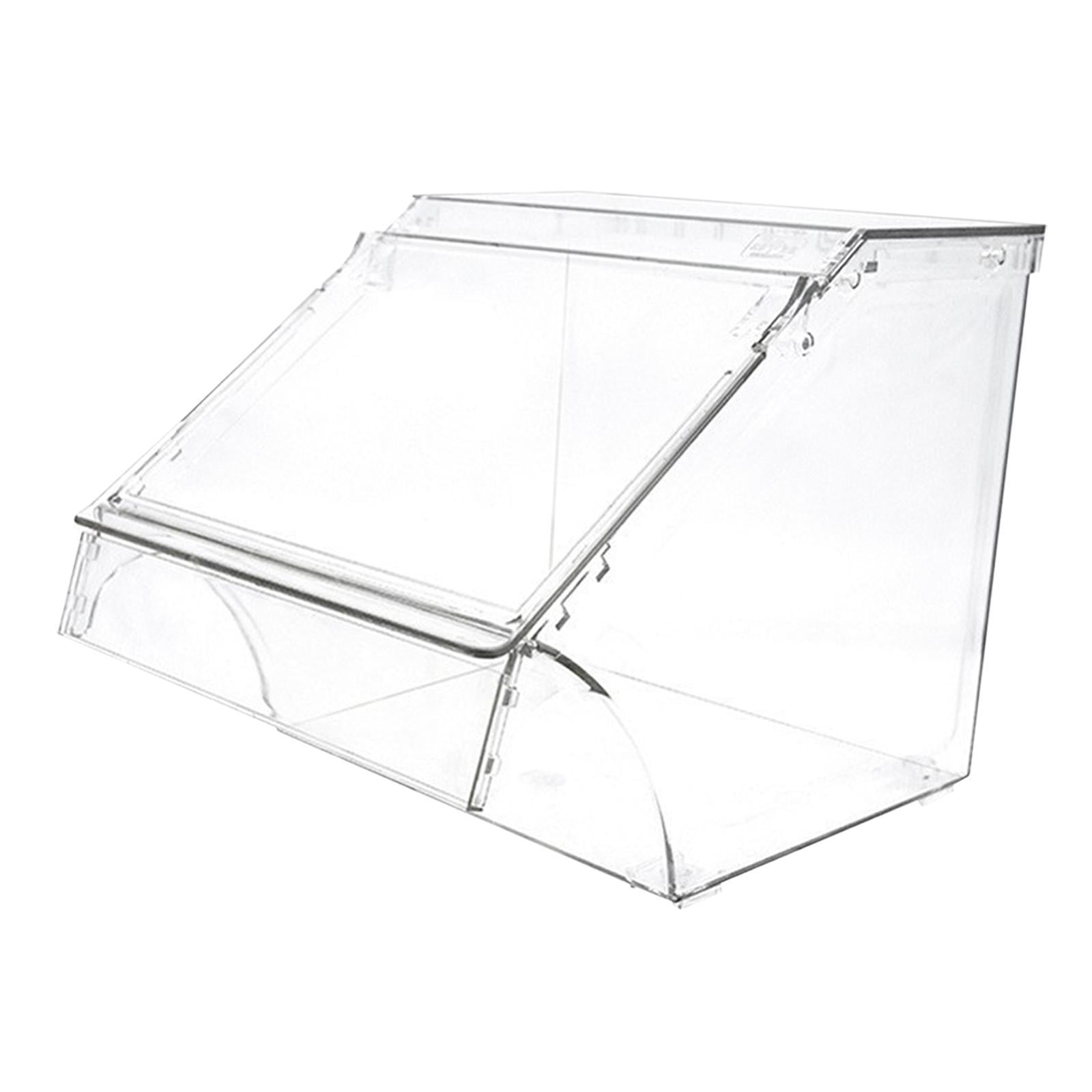 Magideal - Contenedor De Almacenamiento De Pastelería Acrílico, Contenedor De Almacenamiento De Alimentos, Caja De Panadería Con Apertura Frontal Para Aderezos D 24cmx20cmx24cm