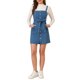 thumbnail image 1 of INSPIRE CHIC Vestido de Mezclilla de Primavera Verano para Mujer con Tirantes Ajustables en Línea A para Regreso a Clases XL Azul, 1 of 7