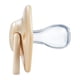 thumbnail image 3 of Chupete De Silicona 2 Unidades Moda 6 18 Meses Orthodontic Beige, 3 of 3