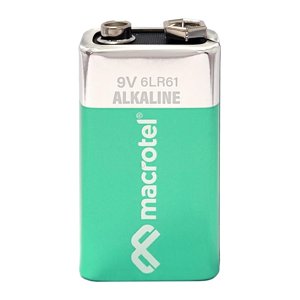 Batería 9V Macrotel Alcalina Mwalk19V