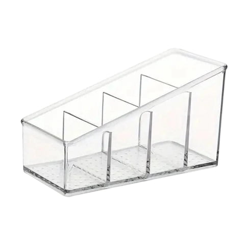 Magideal - Caja De Almacenamiento Transparente De Escritorio Con 4 Rejillas, Multifuncional, Para Estación De Café, Material Para Mascotas, Ligera Y Compacta, 15