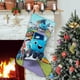 thumbnail image 1 of Mojo Swoptops Tema: Calcetines de Navidad, fino lino blanco para colgar en escaleras y chimenea, decoración navideña para el hogar, regalo de Navidad. 45cm × 32cm, 1 of 5