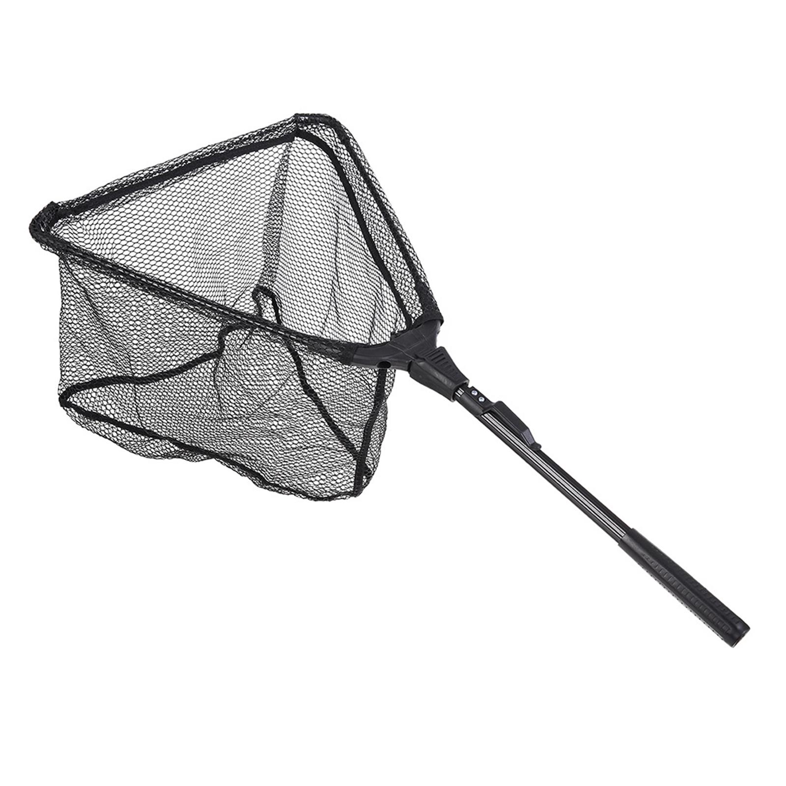 Ioensy - Red De Pesca Para Peces, Red De Aterrizaje Portátil Para Peces, Barco De Agua Salada De Agua Dulce, 16 Pulgadas