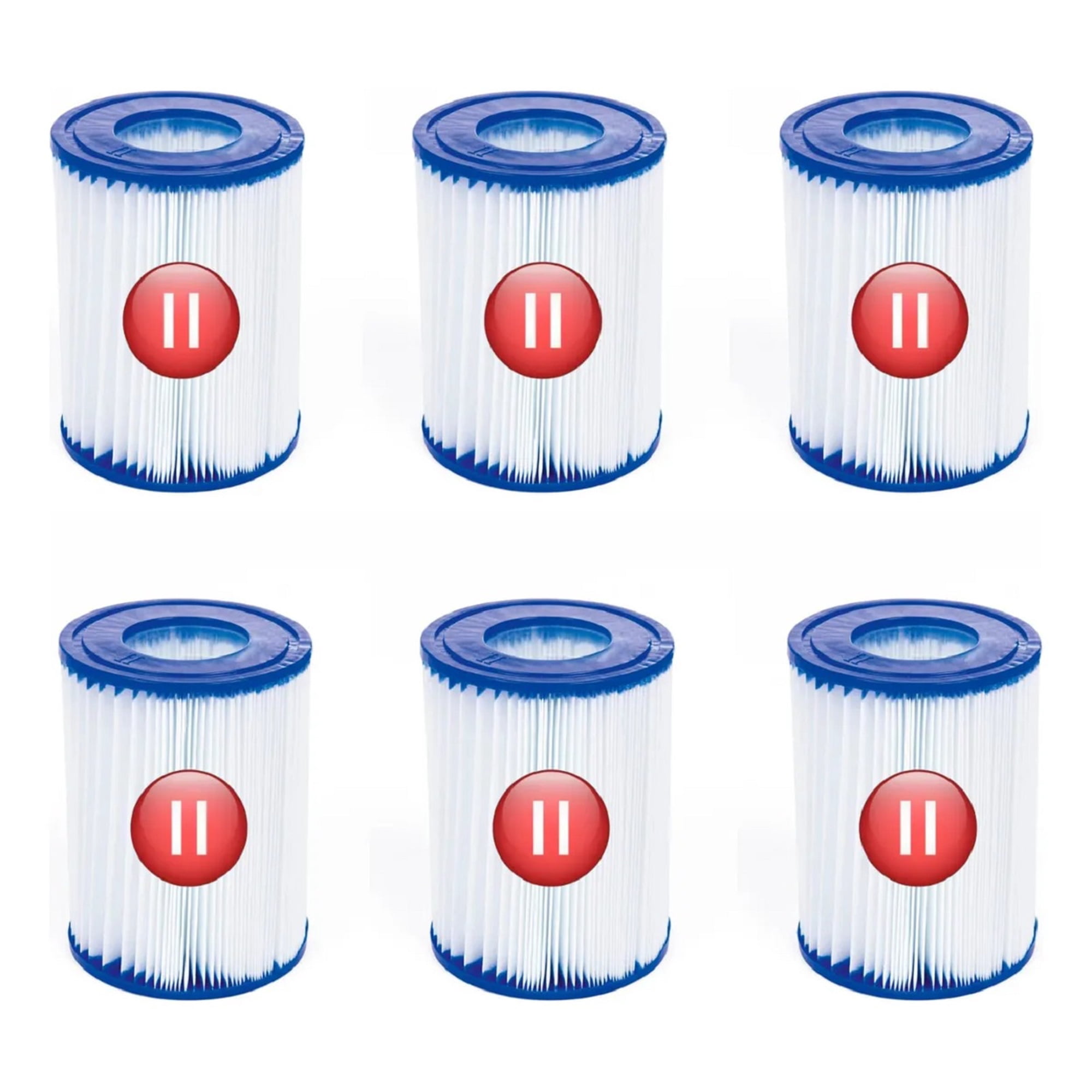 Hidroplanet - Cartucho Para Filtro Tipo 2 (ll) Pack 6 Unidades