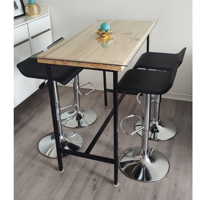 Velazio - Piso Bar Taburete Altura Ajustable Manhattan