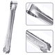 thumbnail image 3 of Pinzas para hielo de acero inoxidable para cubos de hielo Pinzas para servir cubitos de hielo con dientes, 3 of 5