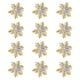 thumbnail image 3 of 12 Piezas De Porta Servilletas Con Forma De Copo De Nieve Para Navidad, Para La Fiesta De Bodas De Acción De Gracias, Color Dorado, 3 of 5