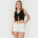 thumbnail image 4 of Short Mujer Bota Doblada Blanco Corona, 4 of 5