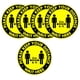 thumbnail image 1 of Calcomanías De Piso De Distanciamiento Social Pegatina 6 Pies Aviso Se?al De Piso Para Colas B, 1 of 5