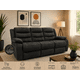 thumbnail image 1 of Sofa Reclinable Relaxline 3 Cuerpos Chocolate Oscuro posa Vaso Felpa, 1 of 6
