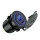 thumbnail image 4 of Cargador De Coche De 12V 24V Tipo C USB Con Luz Azul Para Motocicleta RV 45W, 4 of 5
