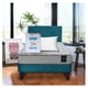 thumbnail image 1 of Combo Cama Cannon 1 1/2 Plaza Textil + Respaldo Tela Azul Petroleo, 1 of 8