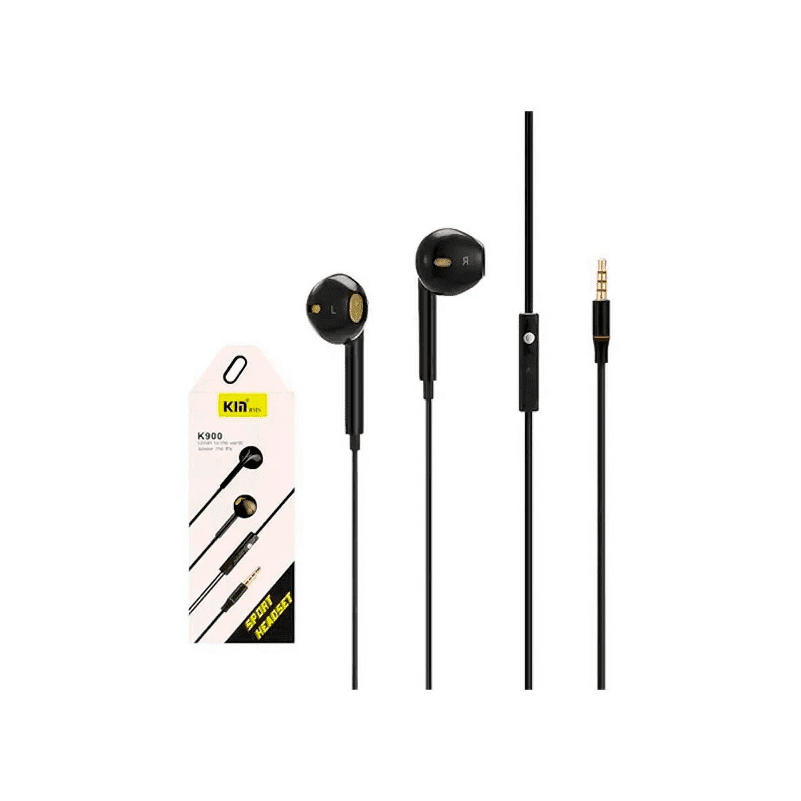 Genérico - Audífonos Manos Libres Para Celular Aux Jack 35mm K-900 Negro