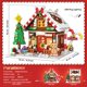 thumbnail image 5 of Juego de bloques de construcción GIVFOZAY Christmas Gingerbread House, 128 piezas, 5 of 7