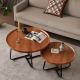 thumbnail image 2 of Juego Mesa De Centro Lateral Living Redonda Doble, 2 of 3