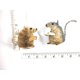thumbnail image 2 of Adornos navideños Kurt Adler Buri Sitting Mouse con queso, 2 of 6