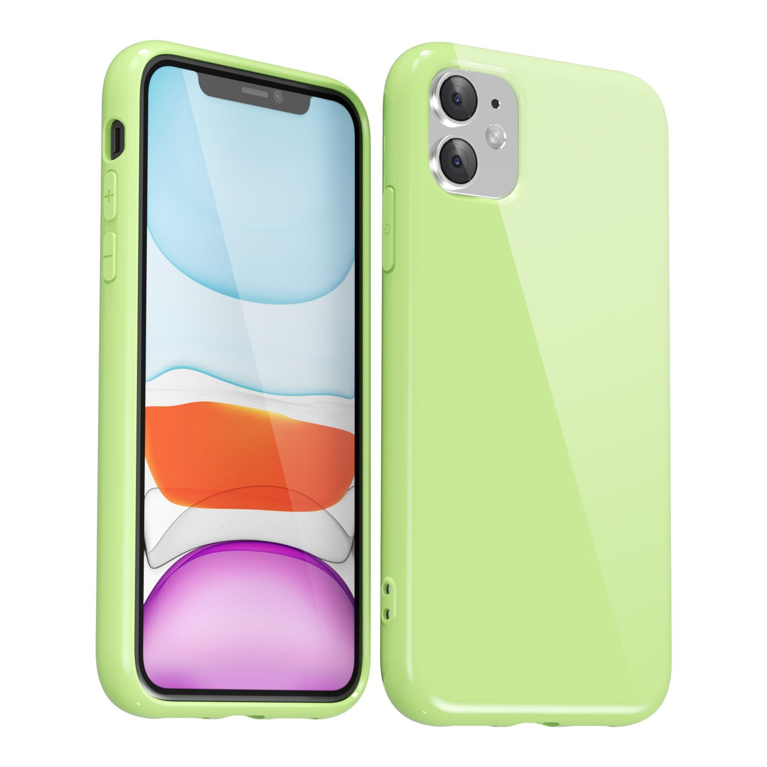 Funda De Silicona Svanove Para Iphone 11 De 6.1 Pulgadas, Color Verde Claro