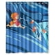 thumbnail image 1 of Cortina de ducha Ponyo en el acantilado junto al mar, juego de cortinas de baño con ganchos, tamaño 60 x 72 pulgadas, 1 of 3