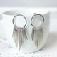 thumbnail image 2 of Aros Pendientes Boho Color Plateado, 2 of 2