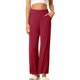 thumbnail image 1 of INSPIRE CHIC Pantalones de pijama de algodón para mujer, suaves y transpirables, pantalones de dormir con bolsillos y cintura elástica S Púrpura Rojo, 1 of 6