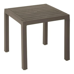 Mesa Plastico Terraza Exterior Cafe 75X75X73Cms Rimax Cafe Tamaño Único