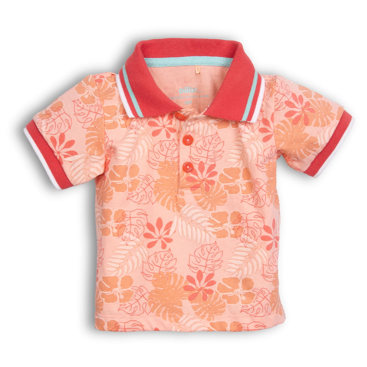 Polera Bebe Niño Naranjo Pillin