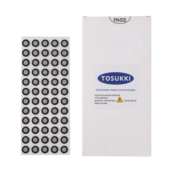 Objetivos de posicionamiento TOSUKKI Ø6 mm para escáneres 3D (1200/caja)