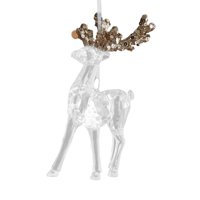 Bothyi - Adorno Navideño De Alce Transparente Para Porche Festivo, Cumpleaños, De Pie