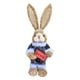 thumbnail image 1 of Estatua De Conejo De Paja Linda Figura De Conejito De Pascua Para Gabinete Decoración De Sala De Estar Estilo D, 1 of 3