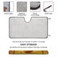 thumbnail image 2 of Papa Divertida Parasol para Parabrisas Delantero Protector Plegable, Visera Solar para Auto Bloquea Rayos UV Mantiene tu Vehículo Fresco140cm*76cm, 2 of 6