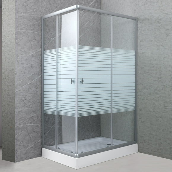 Shower Rectangular Strava Blanco 120x80cm con Receptáculo
