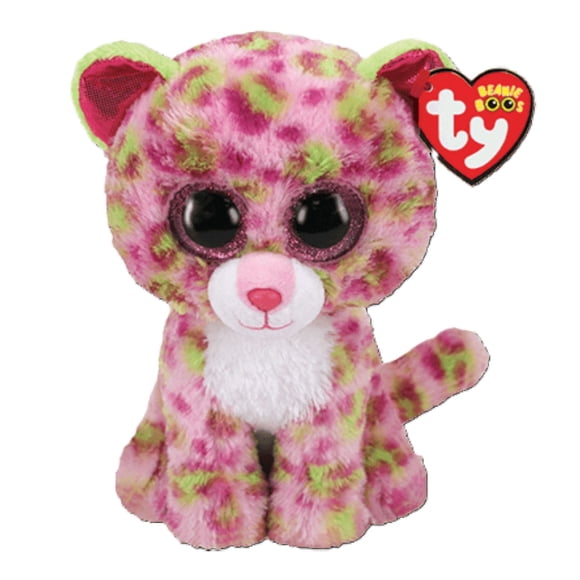 Ty Beanie Boos Lainey Leopard Rosa Mediano