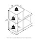 thumbnail image 2 of Estantería decorativa Furinno Turn-N-Tube de roble francés/gris, 2 of 5