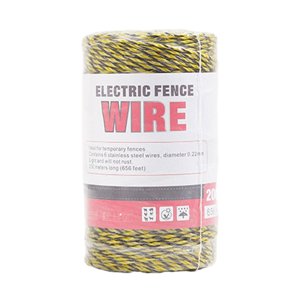 Magideal - Valla Eléctrica Polywire Para Granja, Resistente Al Desgaste, Duradera, Multiusos, Práctica, 200M, Para Vacas, Ganado, Perros, Protección Animal , 2Mm