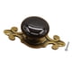 thumbnail image 1 of Estilo nórdico gabinete manija de la puerta perilla color caramelo cajón tire negro, 1 of 5
