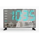 thumbnail image 1 of Reloj despertador digital Haimiage con espejo y temperatura, color negro, 1 of 9