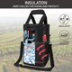 thumbnail image 2 of Bolsa térmica para vino Opux de 4 botellas, negra, 2 of 9