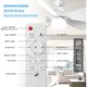 thumbnail image 3 of Ventilador con luz Mutois de 20 pulgadas, 3000 lm, E26 regulable, 3CCT, pack de 2, 3 of 3