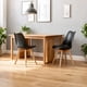 thumbnail image 1 of Set of four dining chairs, medieval modern style dining chairs for kitchen and dining room, with wooden legs, black, 1 of 3