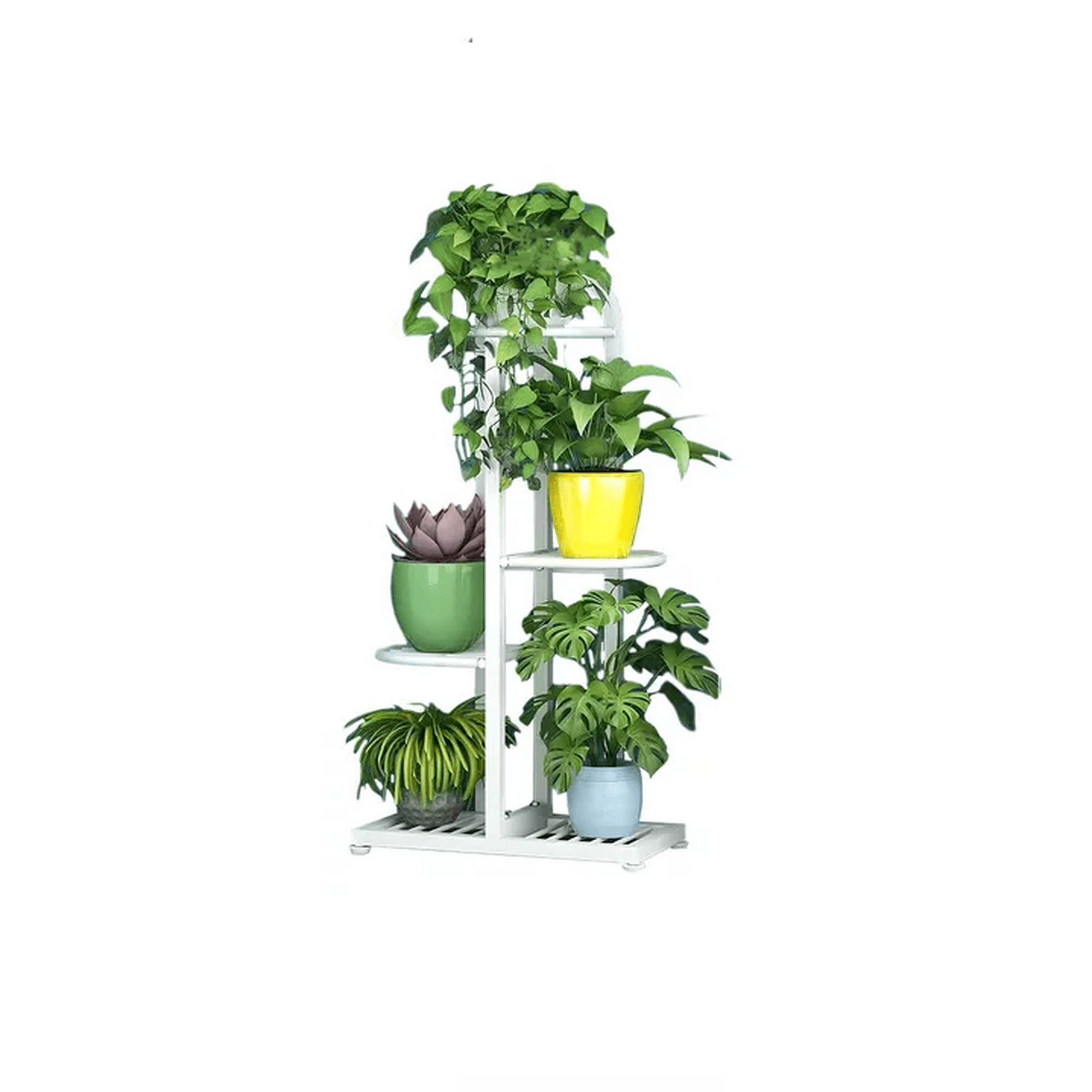 Genérico - Porta Macetero Soporte Para 5 Macetas Estante Metálico Jardín