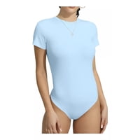 Likeshop - Body Bambú Mujer Ajustable Manga Corta Elasticado Colores 711