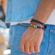 thumbnail image 4 of Pulsera hombre cuerda y ancla acero negro, 4 of 6