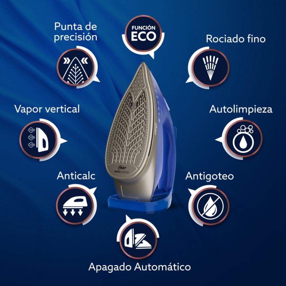 Oster AeroGlide Max S7800 Azul Claro, foto 7