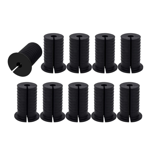 Kit de 10 piezas para enrutamiento de cables, pasacables de pared, cables Ethernet, protección de cables de silicona, organizador versátil, accesorios