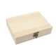 thumbnail image 3 of Caja De Madera Natural Con Tapa Con Bisagras Y Cierre Frontal, Caja De Recuerdos, Caja De Madera Lisa M, 3 of 5