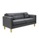 thumbnail image 2 of Sofa New Retro 3c Felpa 01 Gris, 2 of 6